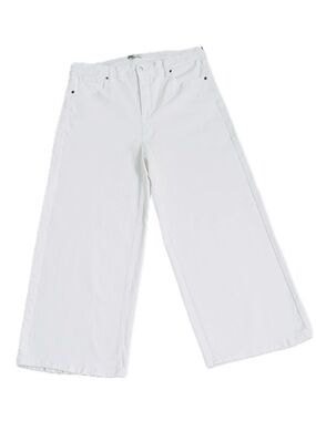 👖⚪ BANANA REPUBLIC Bright White Wide Leg High Rise Cropped | Women's Tall 34/18